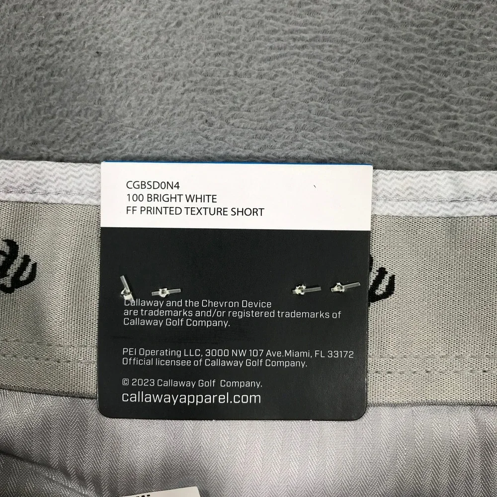 Callaway Golf Shorts Mens 38 Gray Stretch Performance Preppy NEW